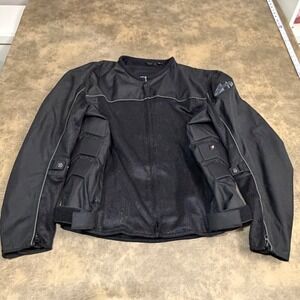 Joe Rocket Motorcycle Jacket Mens XL Black Mesh Padded Breathable 030192